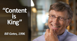 Content is King - Bill Gates 1996