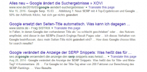 Google verändert die Anzeige der SERP Snippets
