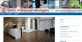 MGS Bau Berlin Webdesign
