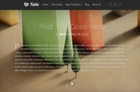 Fable Full-Page Webdesign Theme