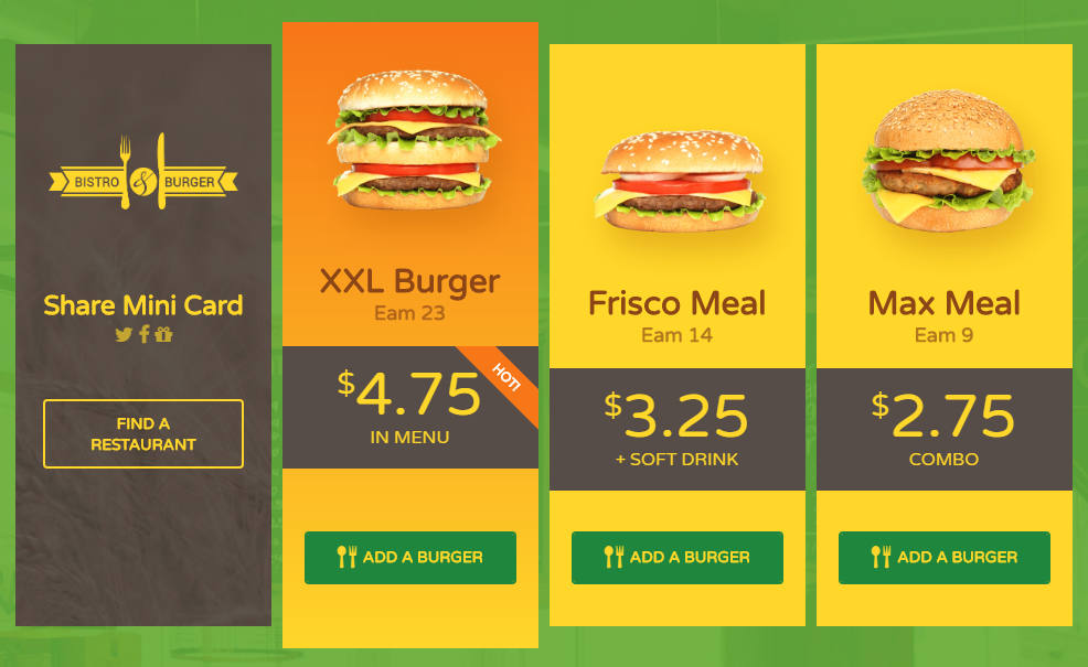 WordPress Preistabellen für Websites von Fast-Food Restaurants, Schnell-Imbiss, Currywurst-Buden & Burger-Restaurants
