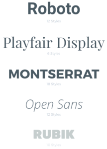 Google Fonts Typografie im Webdesign