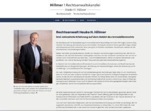 Hauke H. Hillmer, Rechtsanwalt für Immobilienrecht